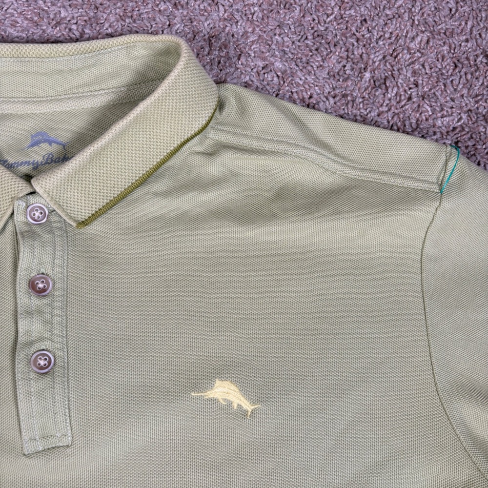 Tommy Bahama Mens Polo Shirt XL Palm Tree Logo Short Sleeve Supima‎ Cotton Golf - Picture 4 of 9